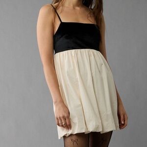 American Eagle Bubble Velvet Mini Dress
